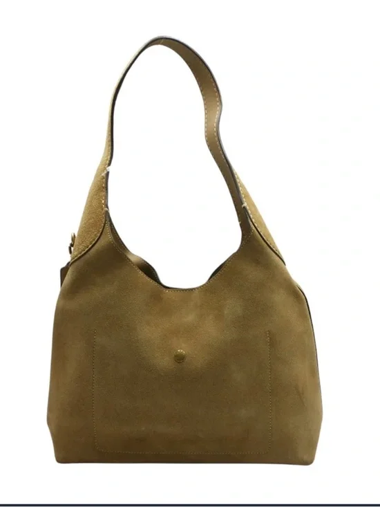 Coach Sand Brooklyn Suede Shoulder Hobo Bag - Picture 2 of 3